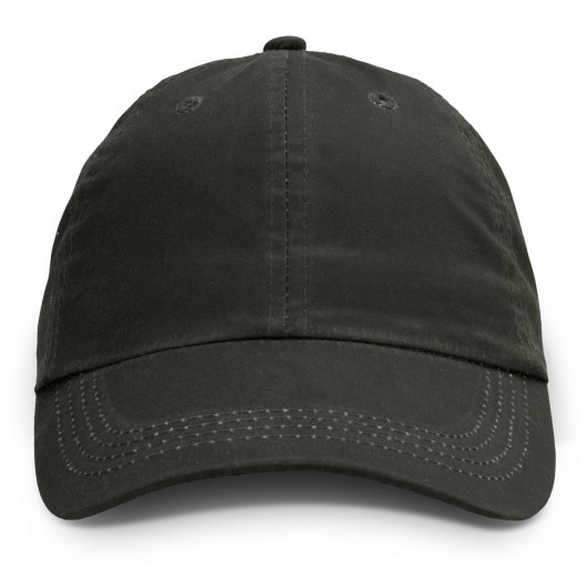 Dark Olive Front Oilskin Caps